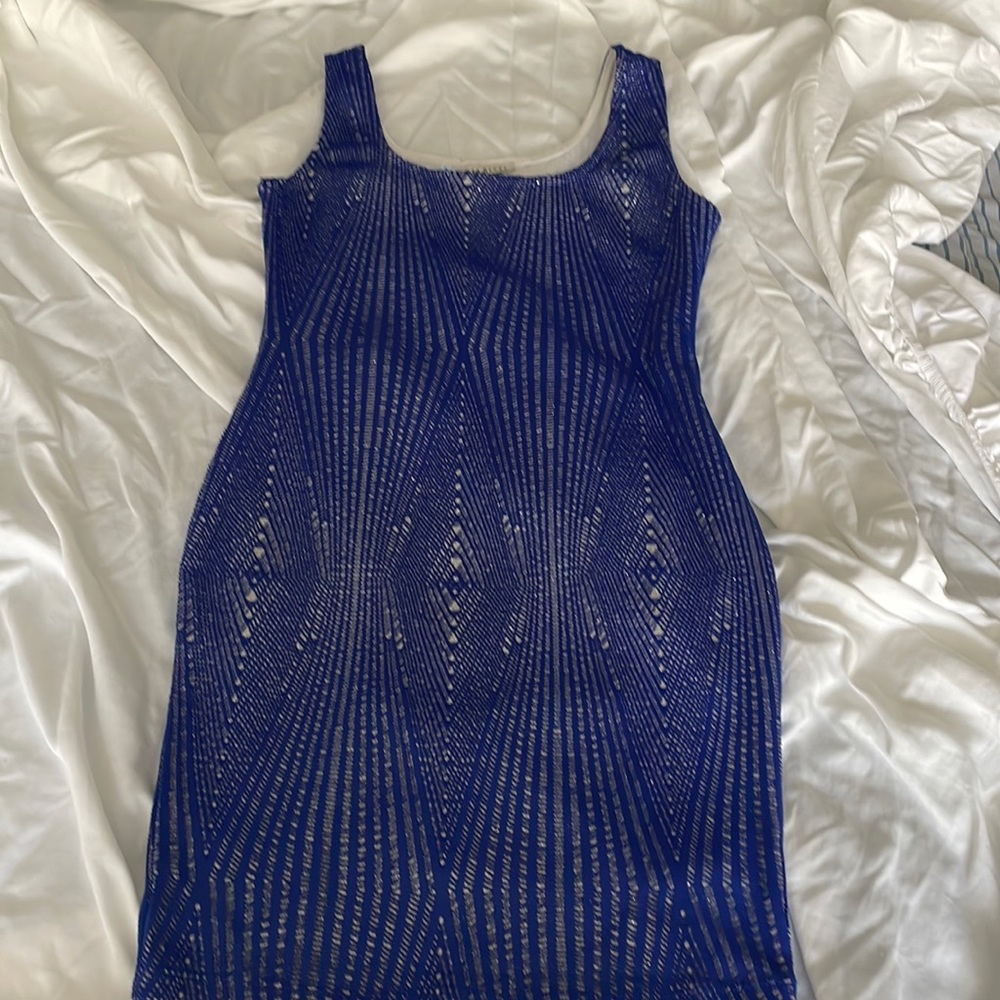 Blue mini dress large